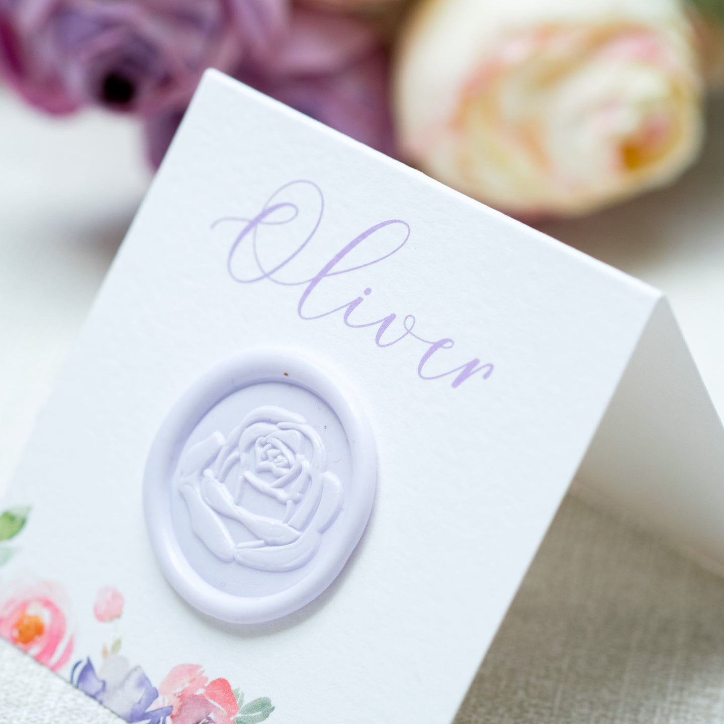 Lavender Bloom Place Cards